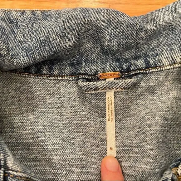 Free People denim jacket - Picture 2 of 5